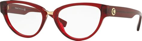 versace ve3267 transparent red|Versace VE3267 Eyeglasses .